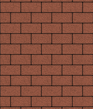 Тротуарная плитка ПРЯМОУГОЛЬНИК - Гранит Красный